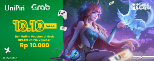 Promo 10.10 Beli UniPin Voucher di Grab GRATIS UniPin Voucher